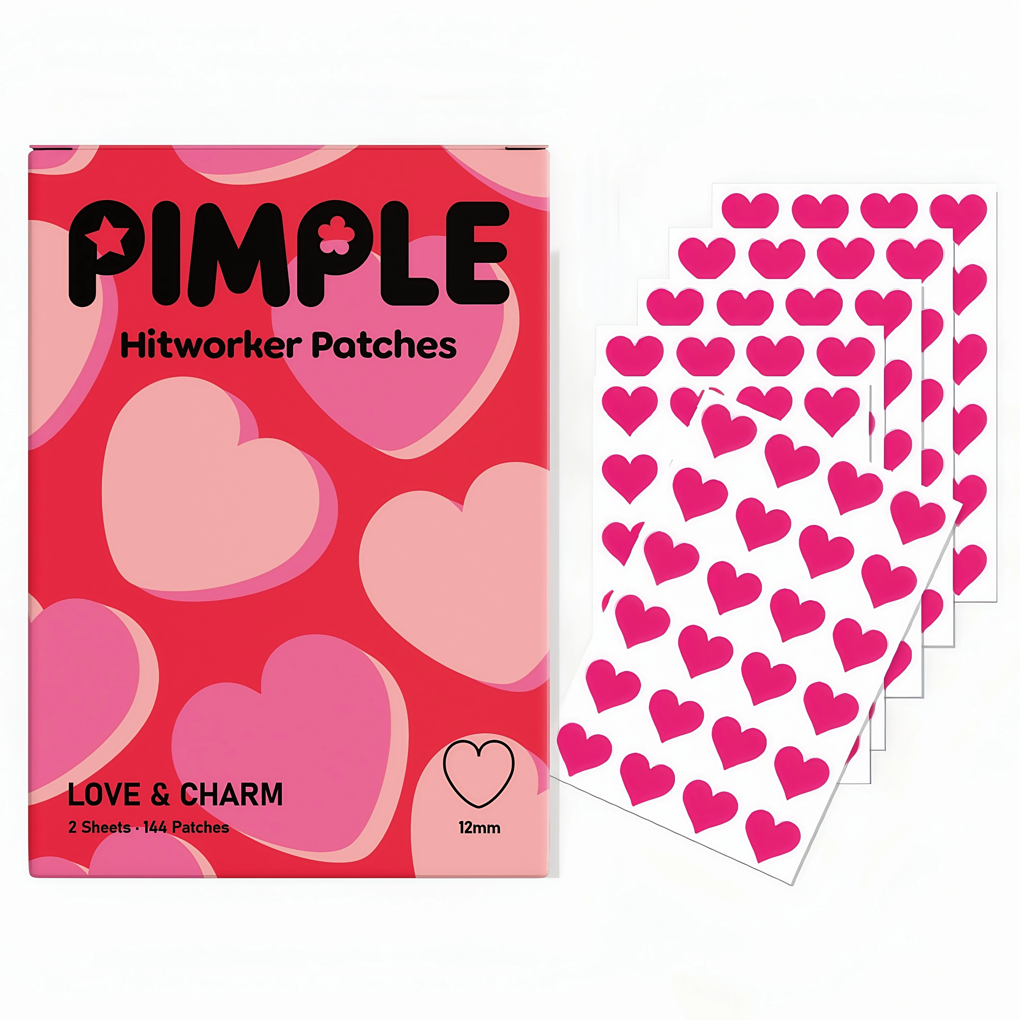 

120 шт. гидроколлоидные пластыри от прыщей в форме сердца с маслом чайного дерева и салициловой кислотой, водонепроницаемые и нежные точечные наклейки для любой кожи