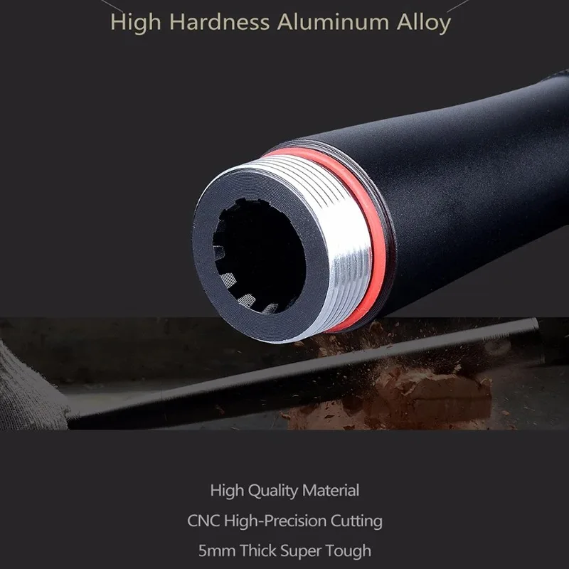 Aluminium Alloy Baseball Bat LED Flashlight Super Bright Waterproof Torch Emergency Self Defense Outdoor Lighting Tool