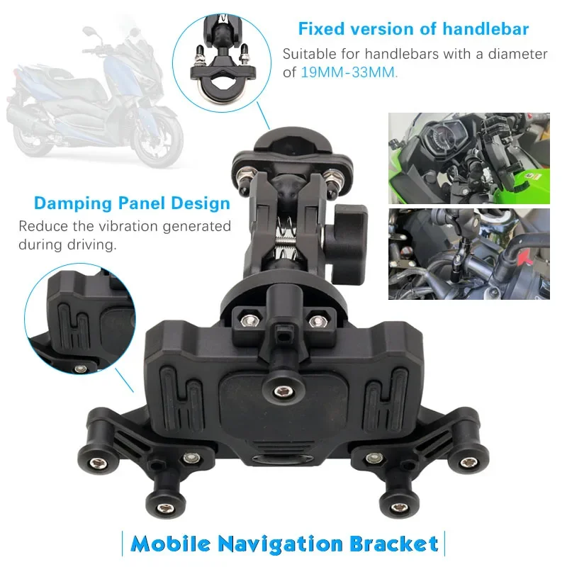 

For KAWASAKI Z750 Z800 Z900 Z400 Z1000 Z1000SX Z650RS Z900RS Motorcycle GPS Navigation Frame Mobile Phone Mount Bracket