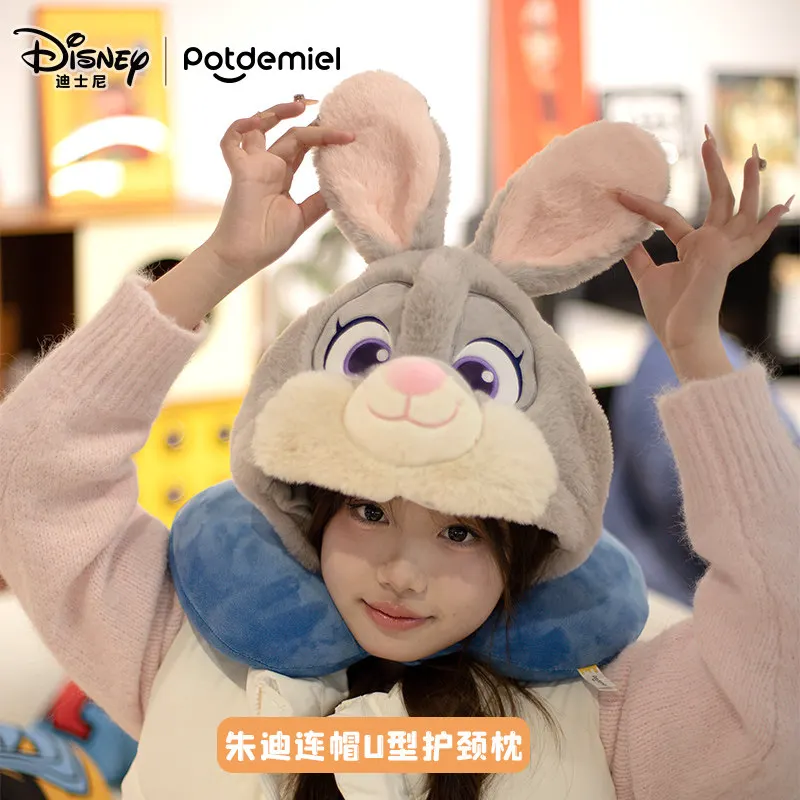 New Arrival Genuine Potdemiel Genuine Shawl Blanket Dual-Use U-Shaped Pillow Neck Protection Hooded U-Shaped Pillow In Stock