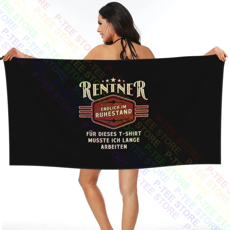 Rentner Endlich Im Ruhestand Fun Geschenk Quick dry Towel Wrapped No Fading Good Quality