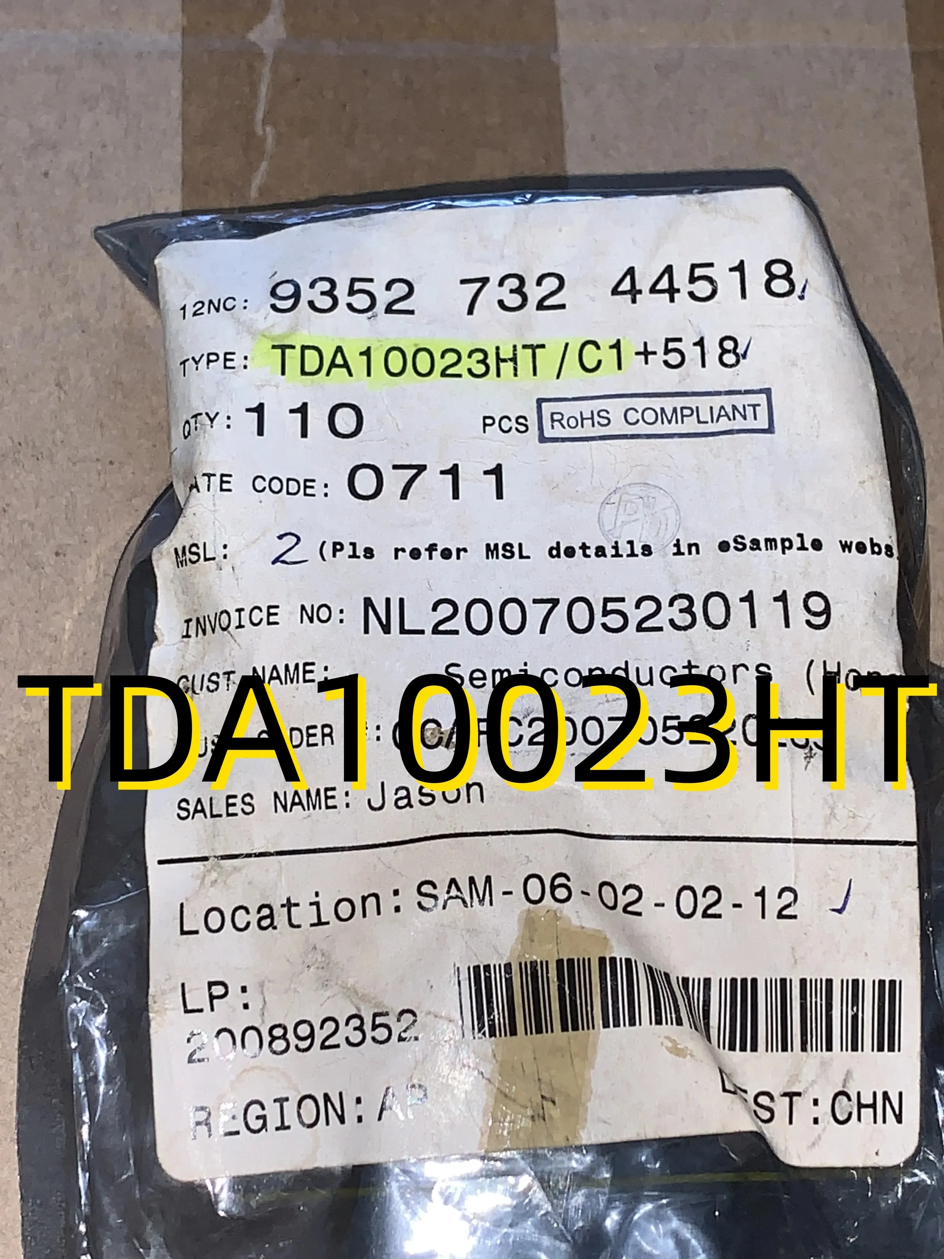 

TDA10023HT