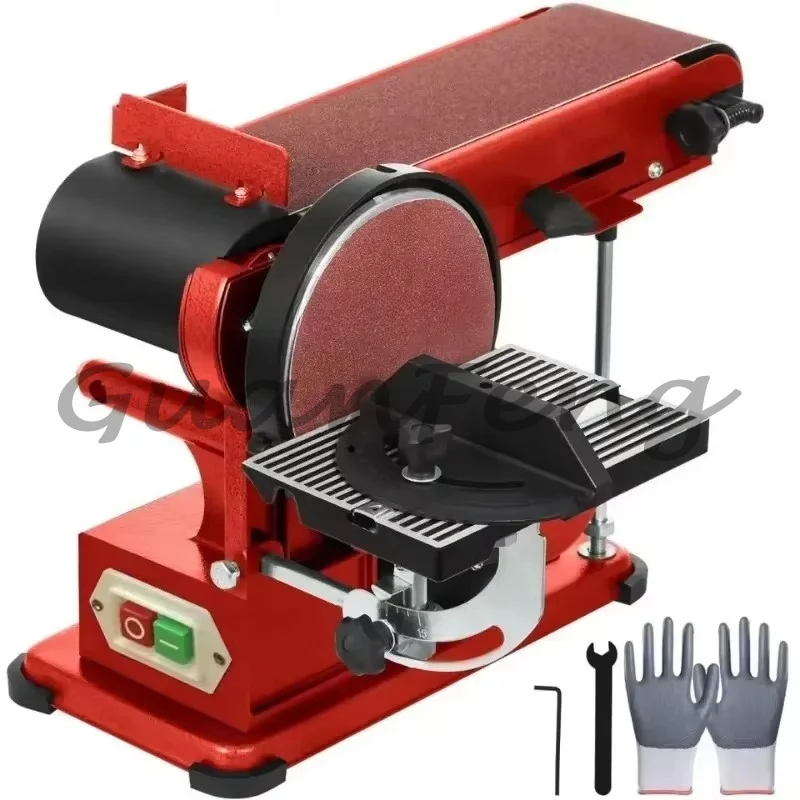 Compact Woodworking Disc Belt Sanding Machine, Automatic Multifunctional Desktop Polisher for Wood Sanding