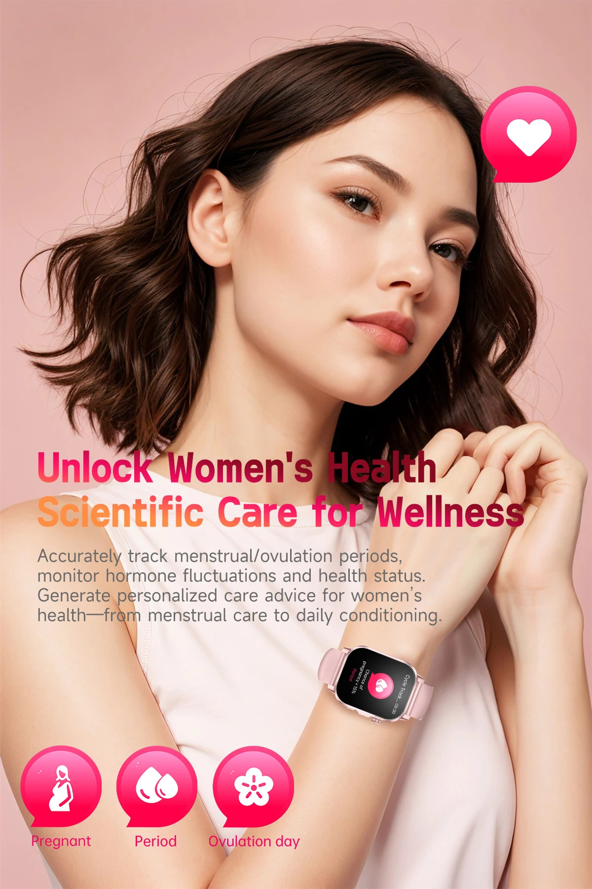 2026 Neue EKG+PPG Gesundheits-Diagnose Smartwatch für Männer Körperanalyse Blutdruck Lipid Harnsäure Frauen-Gesundheits-Tracker Smartwatch – Detail 15