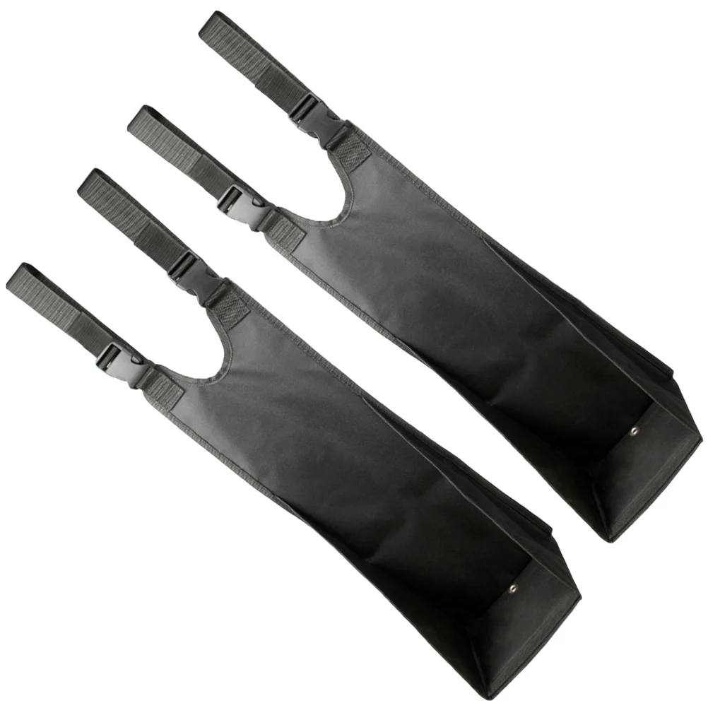 2 pçs praia motocicleta pedal traseiro resistente durável atv pé resto oxford pano pé resto saco para sujeira e