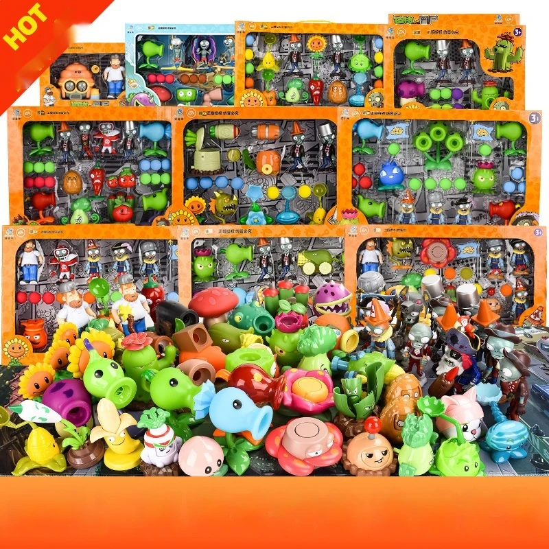 

Plants Vs. Zombies 2 Full Set Action Figures - Pea Shooter Toy For Boys Birthday Children'S Dolls Model Game Map Included
