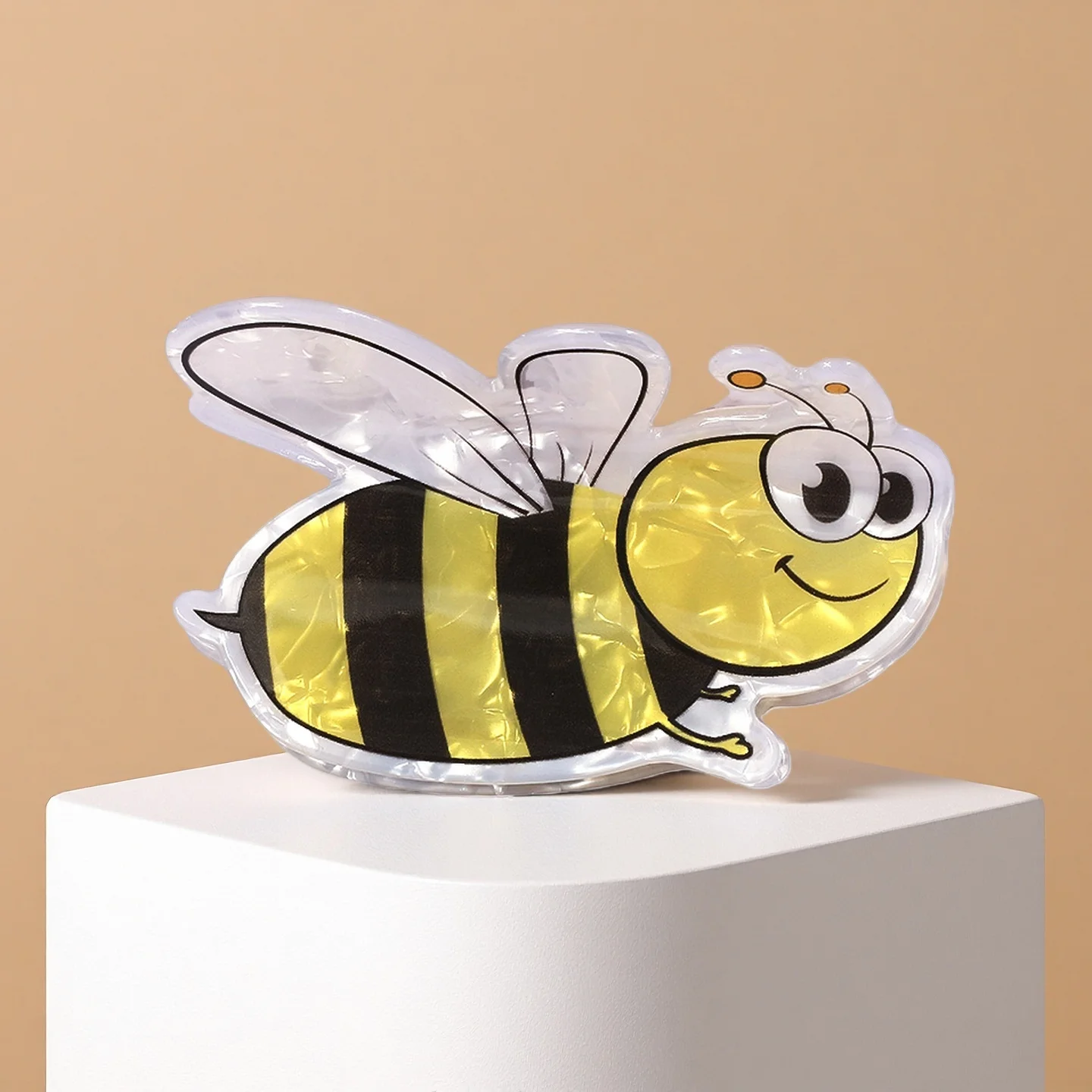 مخلب شعر نحلة صغيرة لطيفة، مشبك شعر متعدد الوظائف