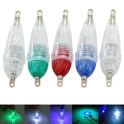 Mini lumière de leurre de poisson sous-marin LED, goutte d'eau, matériel de pêche au calmar, outils de lampe, lumières clignotantes sous-marines, 6cm