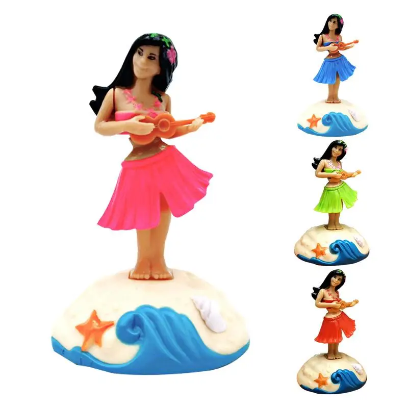 Mädchen Armaturenbrett Hawaii Tanzendes Mädchen Auto Armaturenbrett Dekorationen Solar Tanzen Figur Spielzeug Hawaiian CreativeHome Tischdekoration