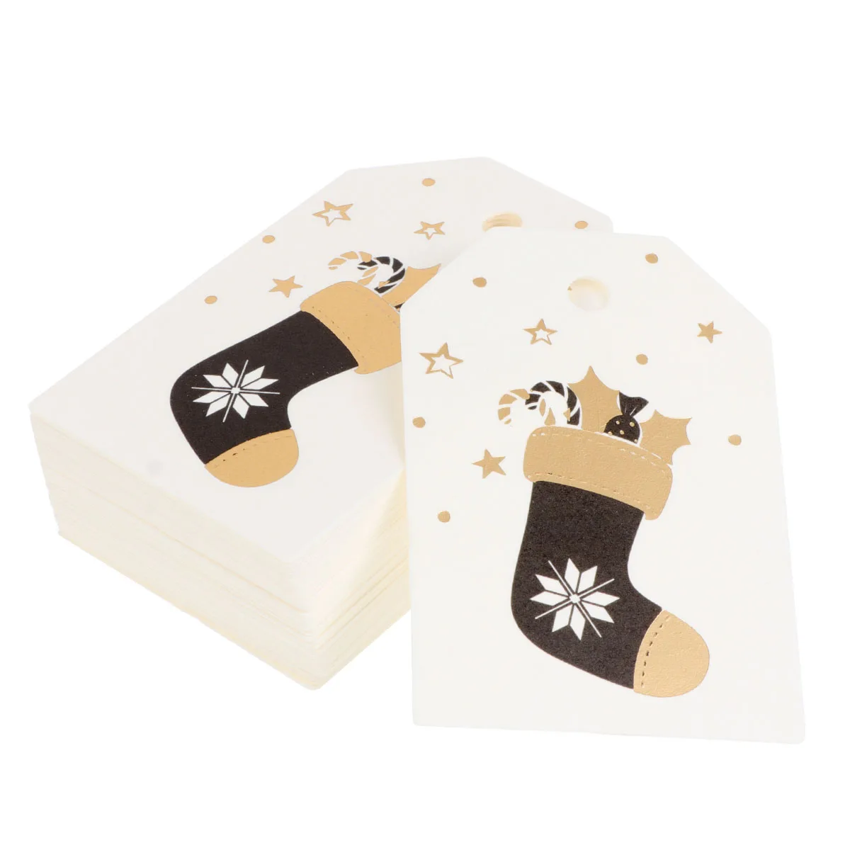 

100 Pcs Christmas Gift Tag Card Durable Tags Cardstock Bookmarks Christmas Bookmark Label Paper Gift Tag Holiday Season