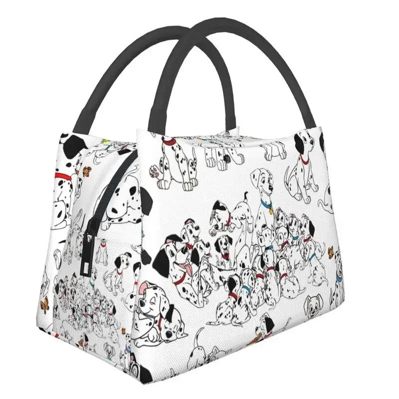 Custom Dalmatians Dog Lunch Bag Men Women Warm Cooler Insulated Lunch Boxes for Office Travel