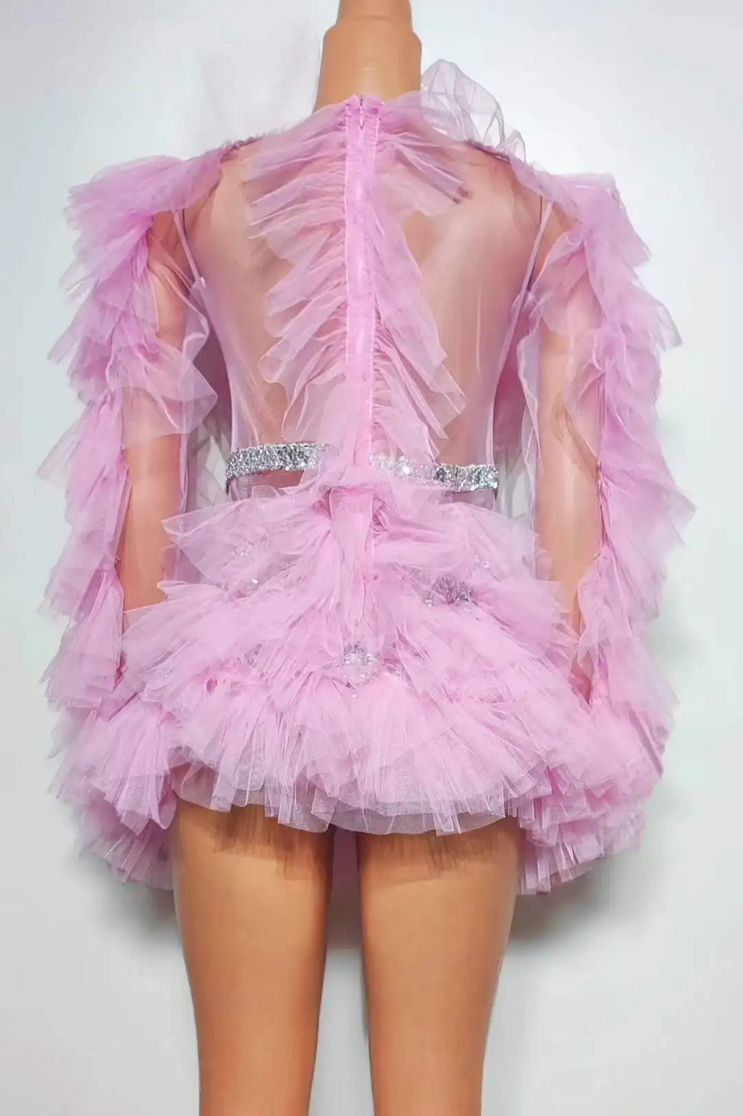 Pink Black Red Celebrate Dance Women Costume Drag Queen Outfit Cheerleading Carnival Clubwear Mardi Gras Photo Shoot Props 2024