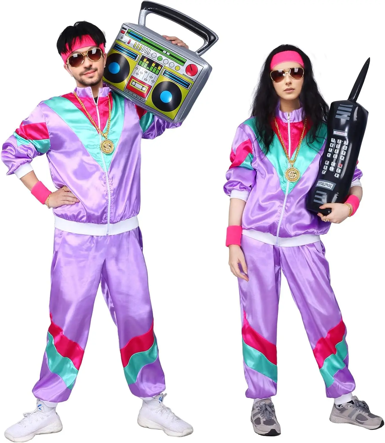 Kostiumy Kicpot z lat 80. dla kobiet, dres w stylu retro, kurtka w stylu hip-hopowym, strój z lat 90. i 80. dla kobiet na imprezę