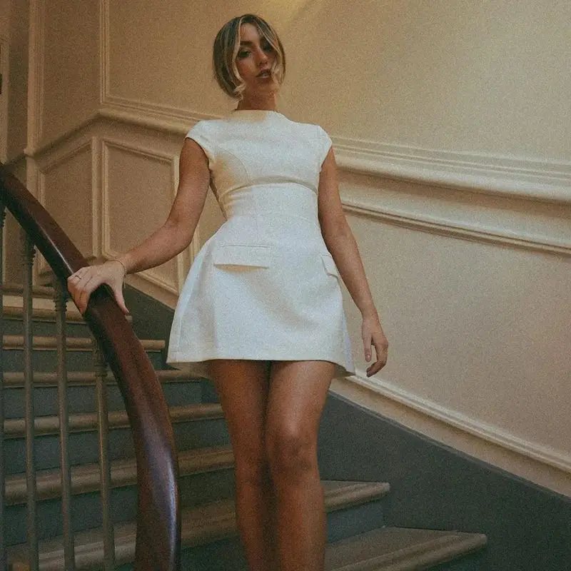 

Юбка женская летняя A-Line Dr, коллекция Other Material 00%, для повседневной носки