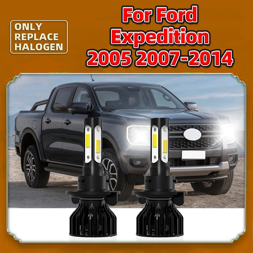 

12V Led Headlight Bulb Car H13 Hi/Lo Lamp 90W 12000LM 360 Luces For Ford Expedition 2005 2007 2008 2009 2010 2011 2012 2013 2014