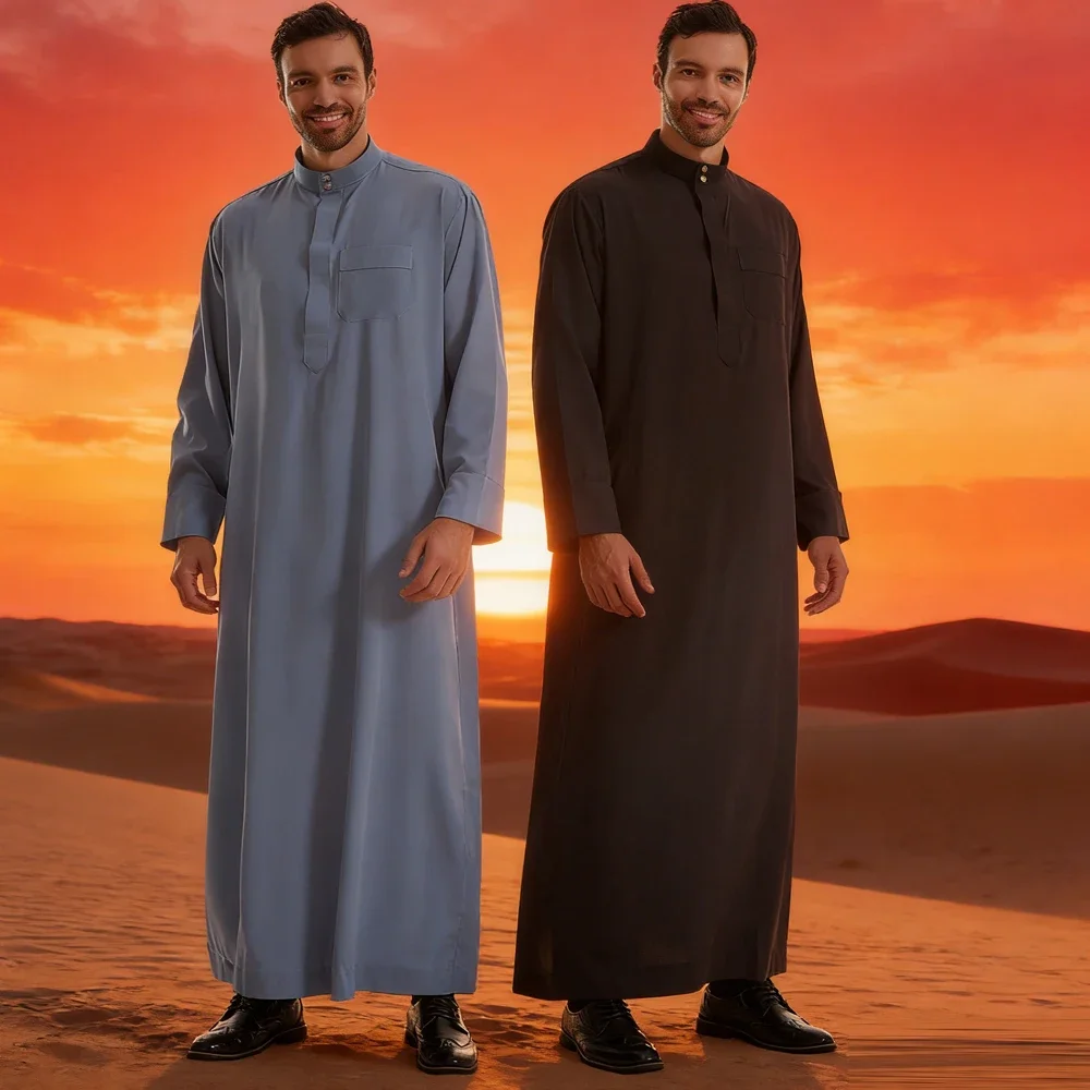 

Мужские мусульманские халаты: джубба, тобе, исламская одежда из Катара, Дубая, Турции, кафтан, джеллаба, дишдаша, платье-гавн.