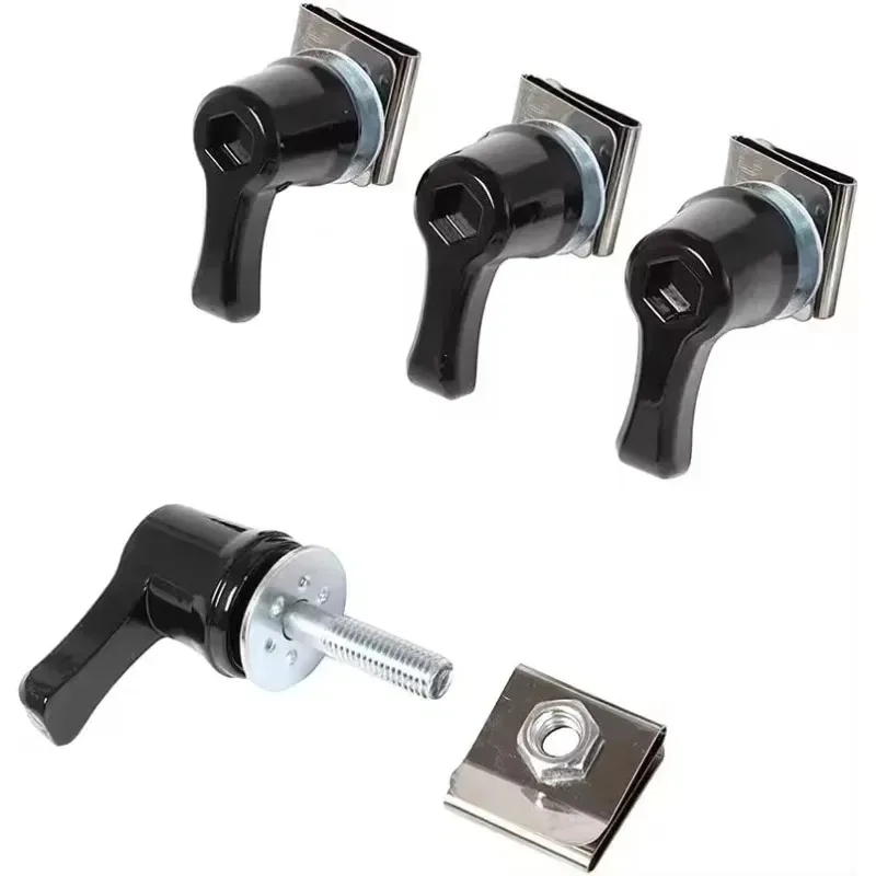 

Универсальный мотоцикл, 4 шт., черный для CVO Touring Road Glide Breakout Deluxe, седельная сумка, стопорные болты и гайки Ki, Лидер продаж