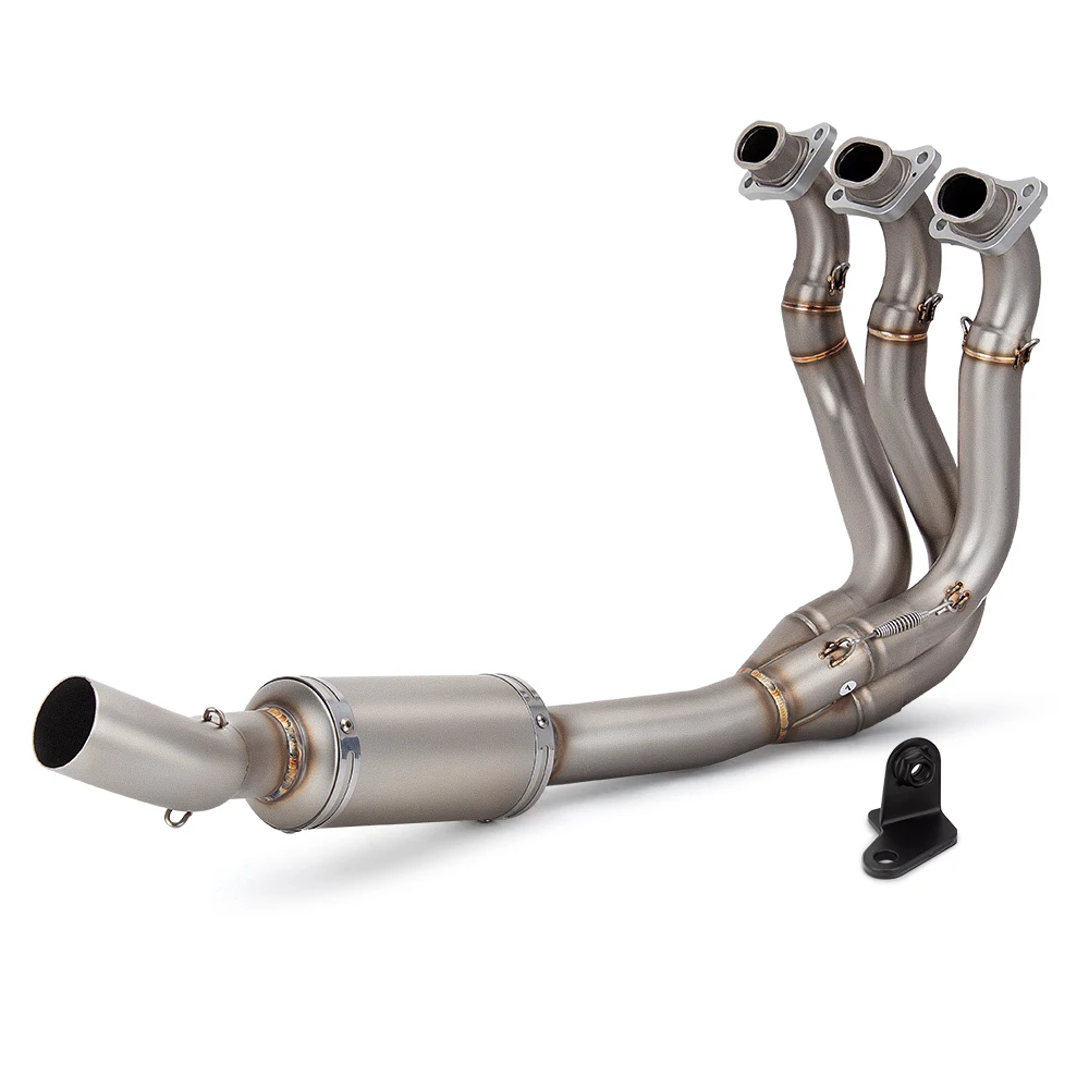 Motorcycle Exhaust System Escape Moto Slip On Front Tube Link Pipe 51mm For Triumph TRIDENT 660 Daytona 660 2021-2025