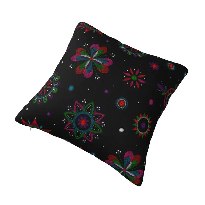 Custom Folk Embroidery Pattern Pillow Case 40x40cm Nordic Cushion Cover Car Pillowcase