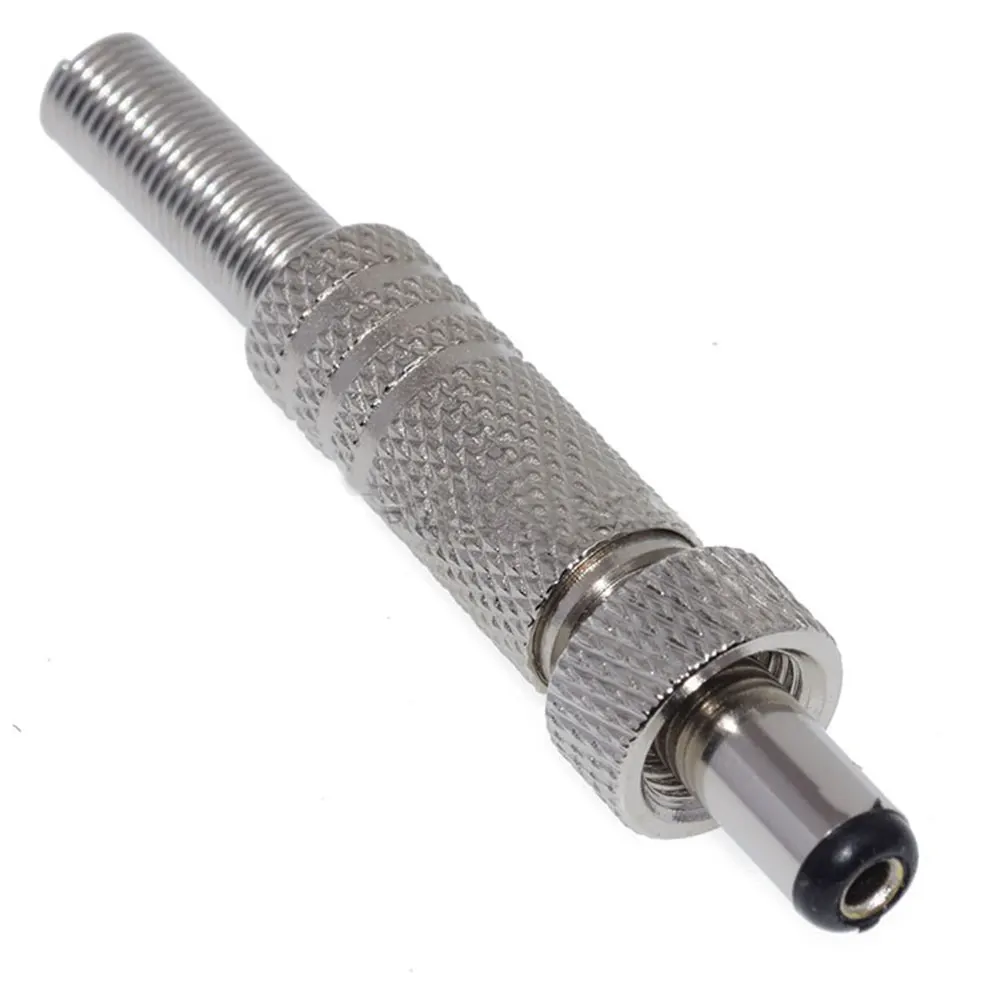 DC 5.5*2.1/2.5mm Plug Socket With Nut 5.5x2.1/5.5x2.5 mm DC Power Jack Male Panel Mount Connector