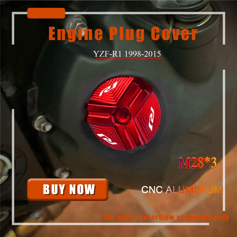 

Engine Oil CUP FOR YAMAHA YZF-R1 1998 1999 2000 2002 2003 2004 2005 2006 2007 2008 2009 2010 2011 2012 CNC Oil Filler Cap Screws