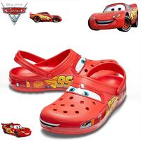 Disney Lightning Mcqueen Pixar Outdoor Beach Slippers Cute Cartoon Anime Pool Anti Slip No95 Car Slippers Shoes Toys