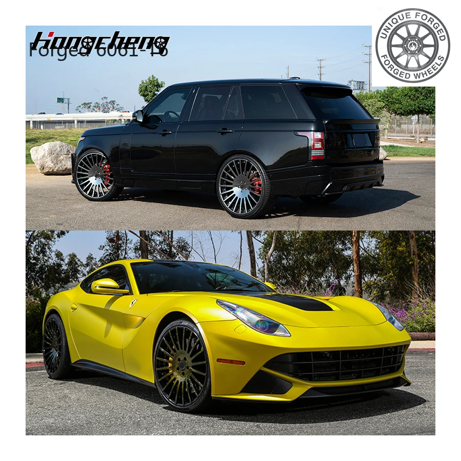 

New model of 26Two Piece Spoke Wheels Customized 4 Hole 5 Hole 6 Hole Alloy Wheels 18 19 20 21 22 Inch Forged Wheels for Califor