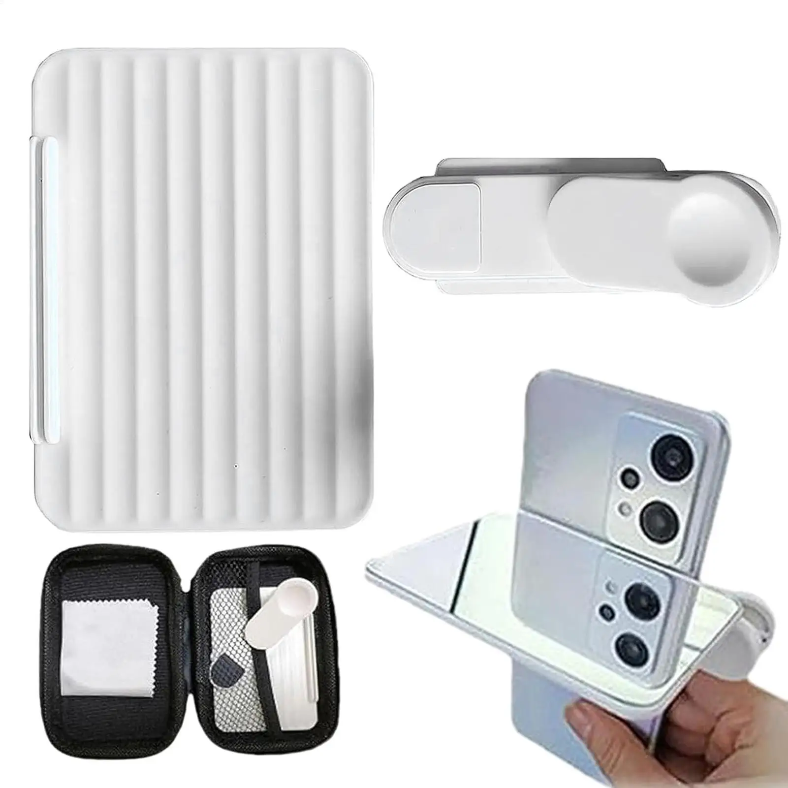 Smartphone Camera Reflection Clip Glass Phone Camera Reflection Clip Set Universal Photo Tools Adjustable Creative for Vlogger