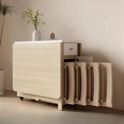 Tavolo da pranzo pieghevole Set 6 sedie tavolo da pranzo quadrato Vintage di lusso Extensio Nordic Mesas Y Sillas De Comedor mobili da cucina