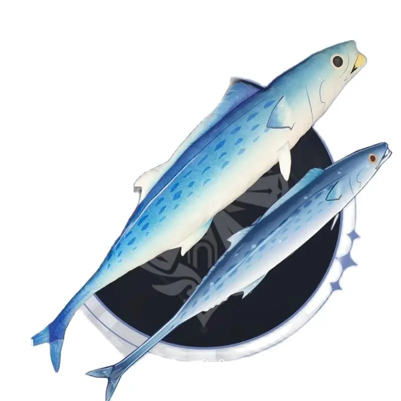 Genshin – épée de poisson salé pour Cosplay, jouet de 120cm, mignon, en peluche, poupée oreiller, Cosplay, beelzeboul Raiden, Shogun, Sayu, Anime Cos, arme accessoire