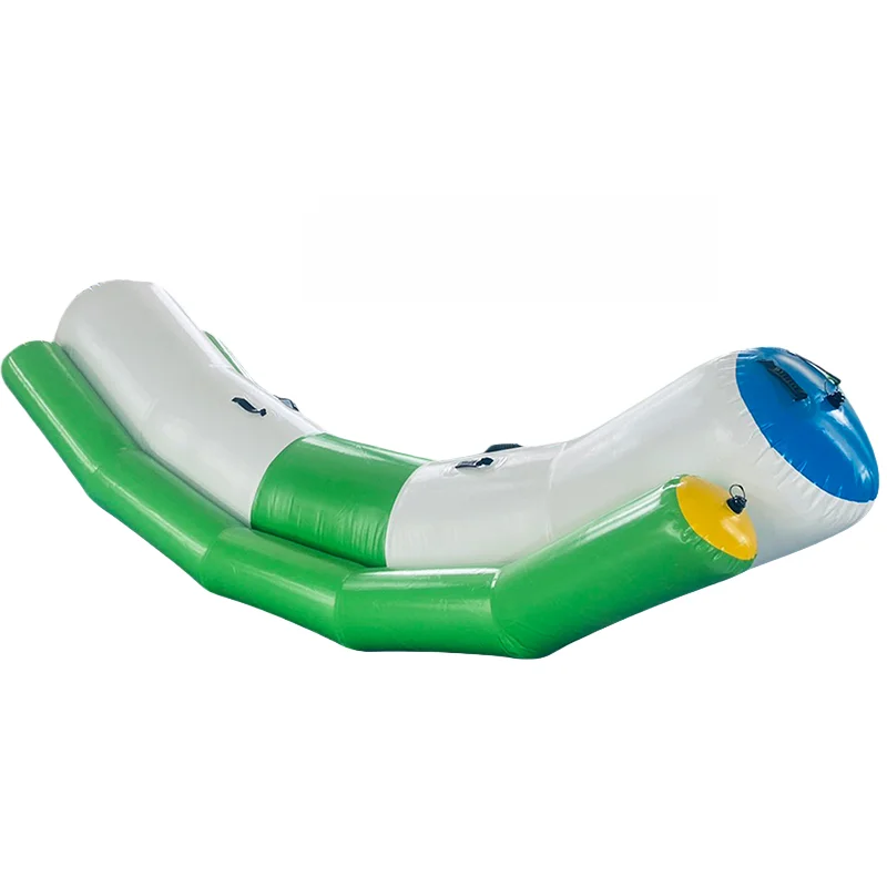 Factory Supply Thick Plastic Inflatable Giant Seesaw Inflatable Banana Boat for Water Parkpromote sales