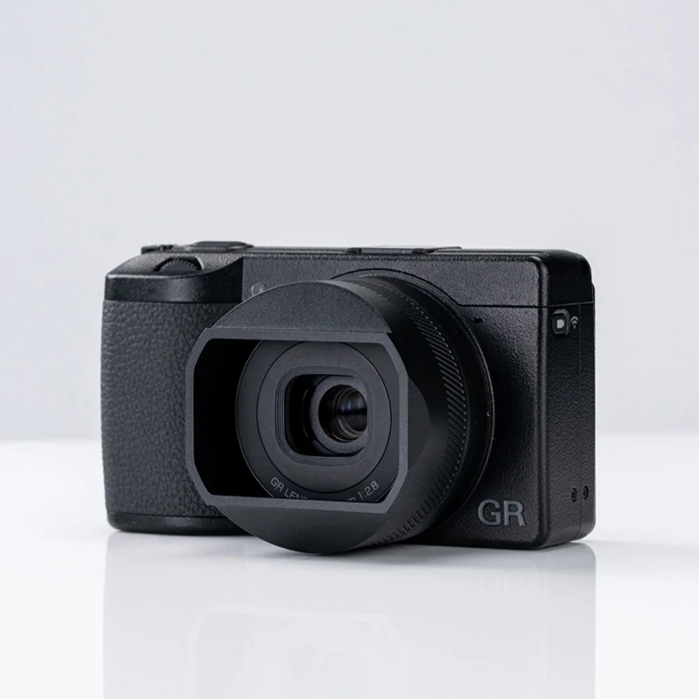 

GR3 GR3X Lightweight Square Lens Hood For Ricoh GR3 GR3X Metal Lens Hood Lens Cap Replaces Photography Accessories