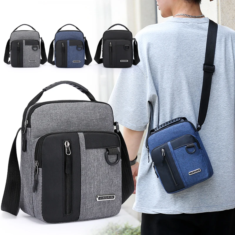 

Men's crossbody bag with adjustable shoulder straps, multifunctional shoulder bag, casual outdoor bag