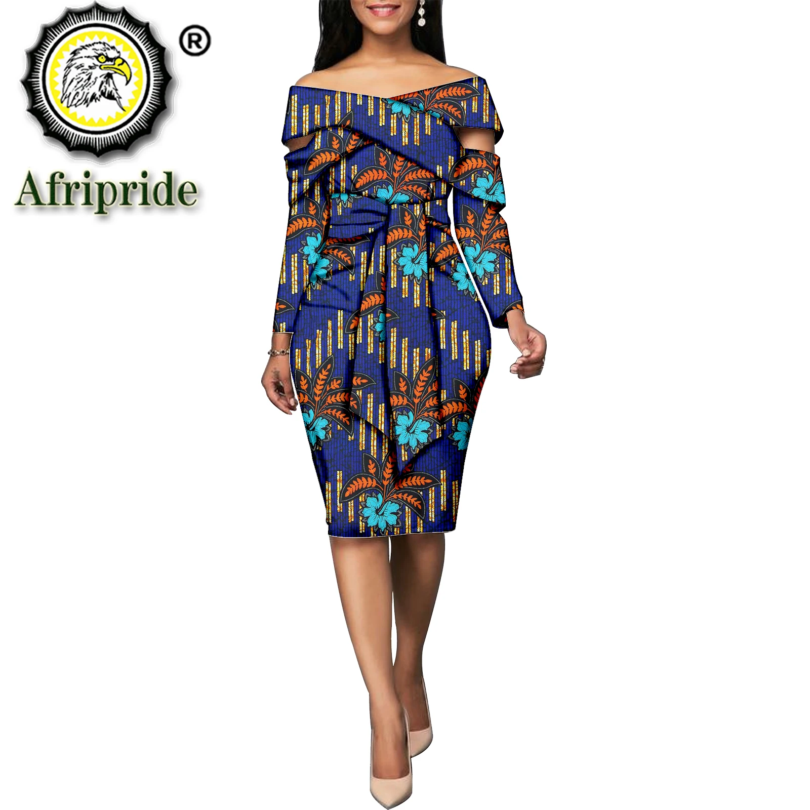 2025Afrikaanse print jurken voor vrouwen zomer dashiki jurk met sjerpen ankara omighty stof feestjurk AFRIPRIDES 1925061