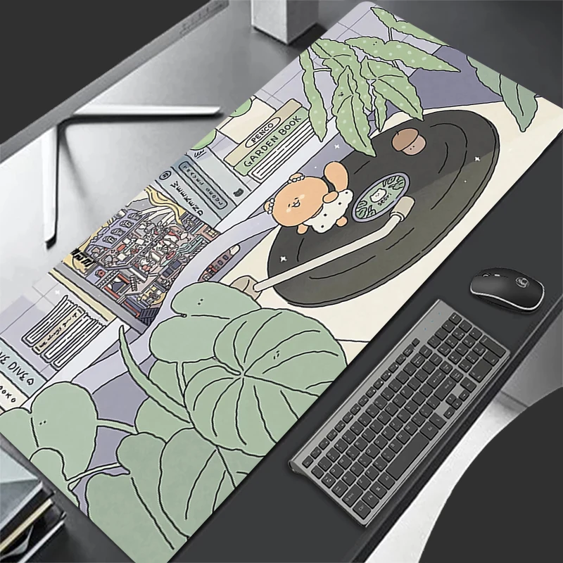 

Cartoon Squirrel Mousepad Office Computer Desk Mat Keyboard Mouse Pad Laptop Cushion Non-slip Deskpad PC carpet Large Mousepad