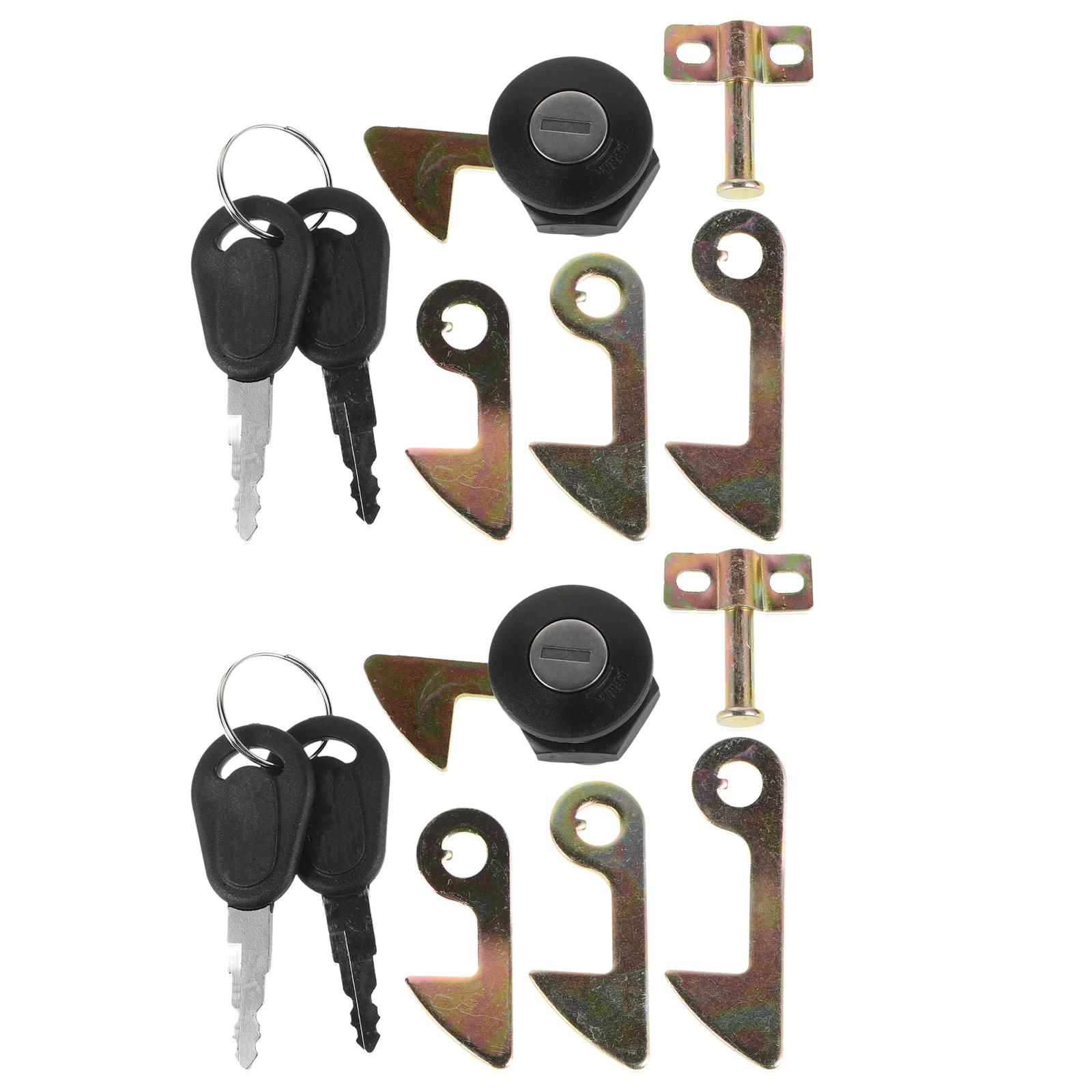 

2Set Scooter Tail Lock Zinc Alloy Anti-Theft Rear Trunk Lock Set Keys for Electric Motorcycles Storage Security