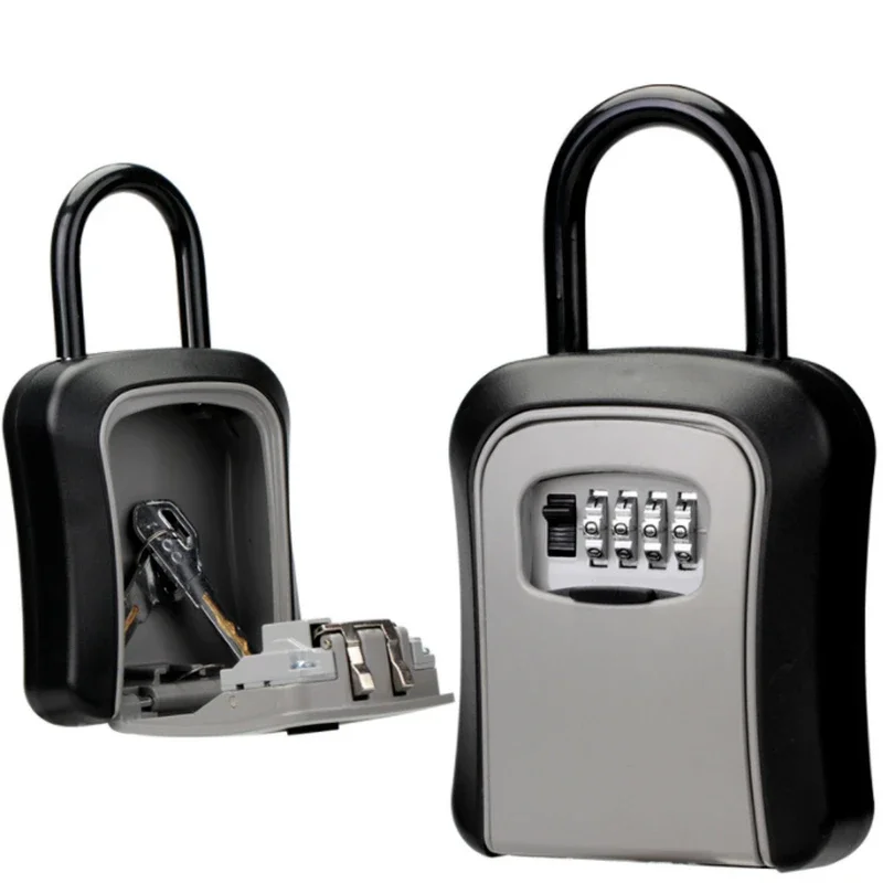 Caja de Seguridad con contraseña para exteriores, almacenamiento de código de llave montado en la pared, decoración