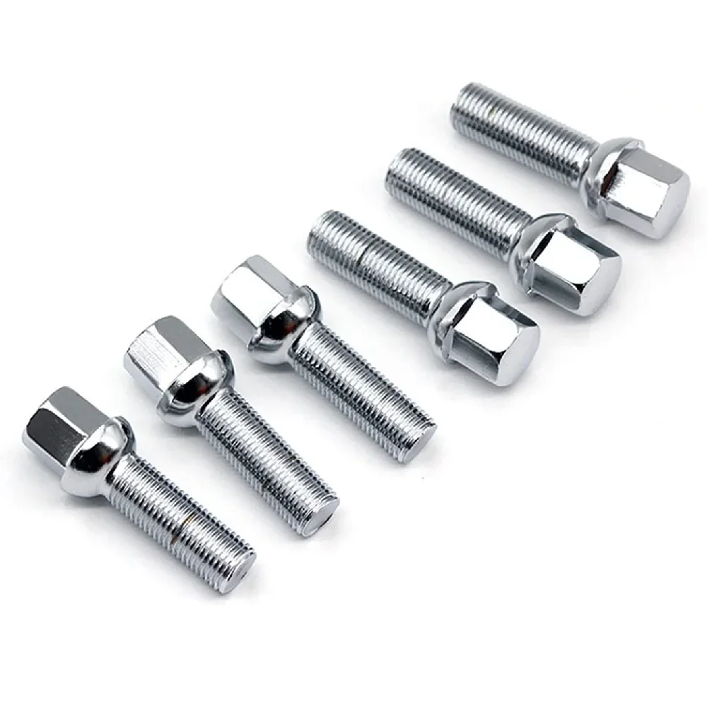 

5 piece 27/30/33/35/40/42/45/50/52/55/60/65 mm lengthen Steel Wheel Bolts M14 x 1.5mm WHEEL NUTS SEAT SUIT FOR VW Volkswagen