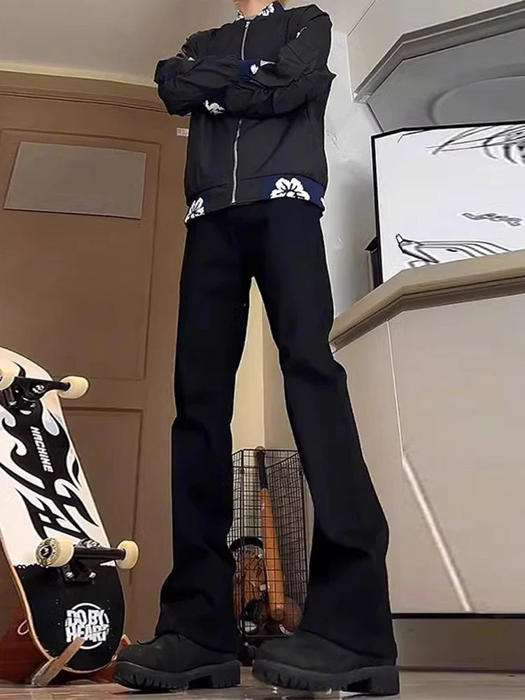 

Мужские джинсы Bla с высокой талией, облегающие, эластичные, узкие, слегка расклешенные, для осенней коллекции, модель Knife E