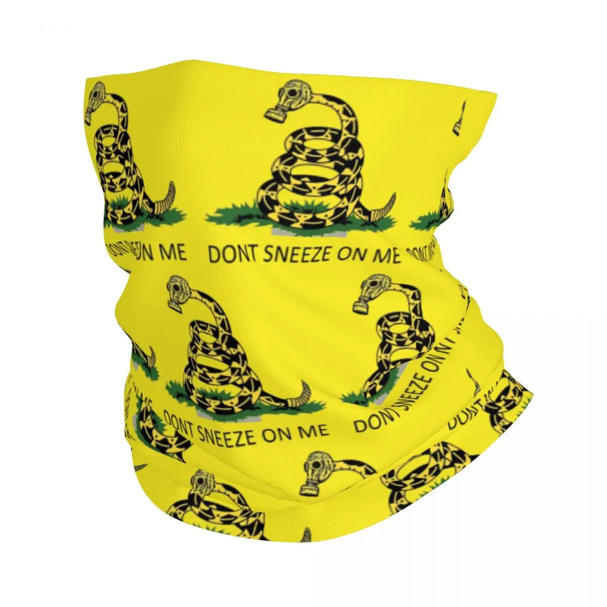 Don't Sneeze On Me Snake Bandana Neck Gaiter Dont Tread On Me Balaclavas Mask Scarf Outdoor Cycling Running Men Adult Washable