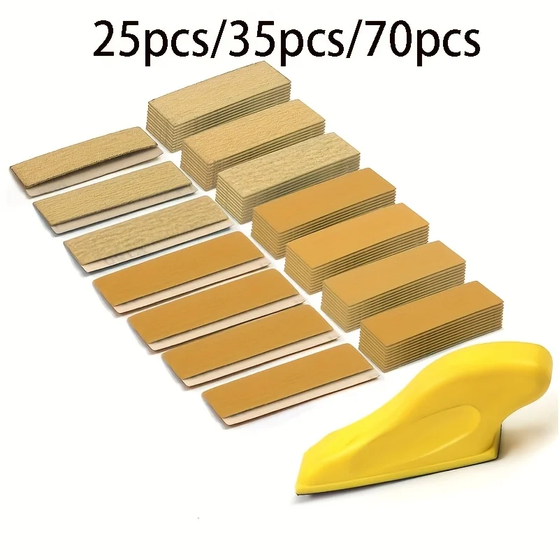 Miniature detail sandpaper kit, handmade sanding blocks for small projects, for wooden crafts, tight space metal finishes