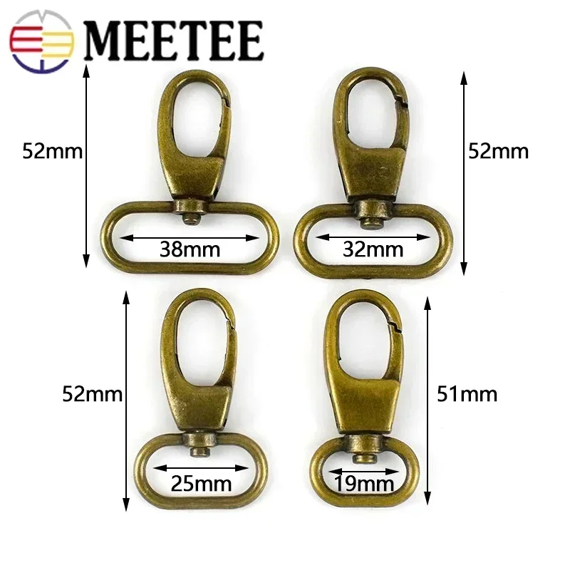 5/10/20Pcs 20-38mm Metal Buckles For Bag Strap Trigger Swivel Lobster Clasp Handbag Snap Clip Hooks DIY Hardware Accessories