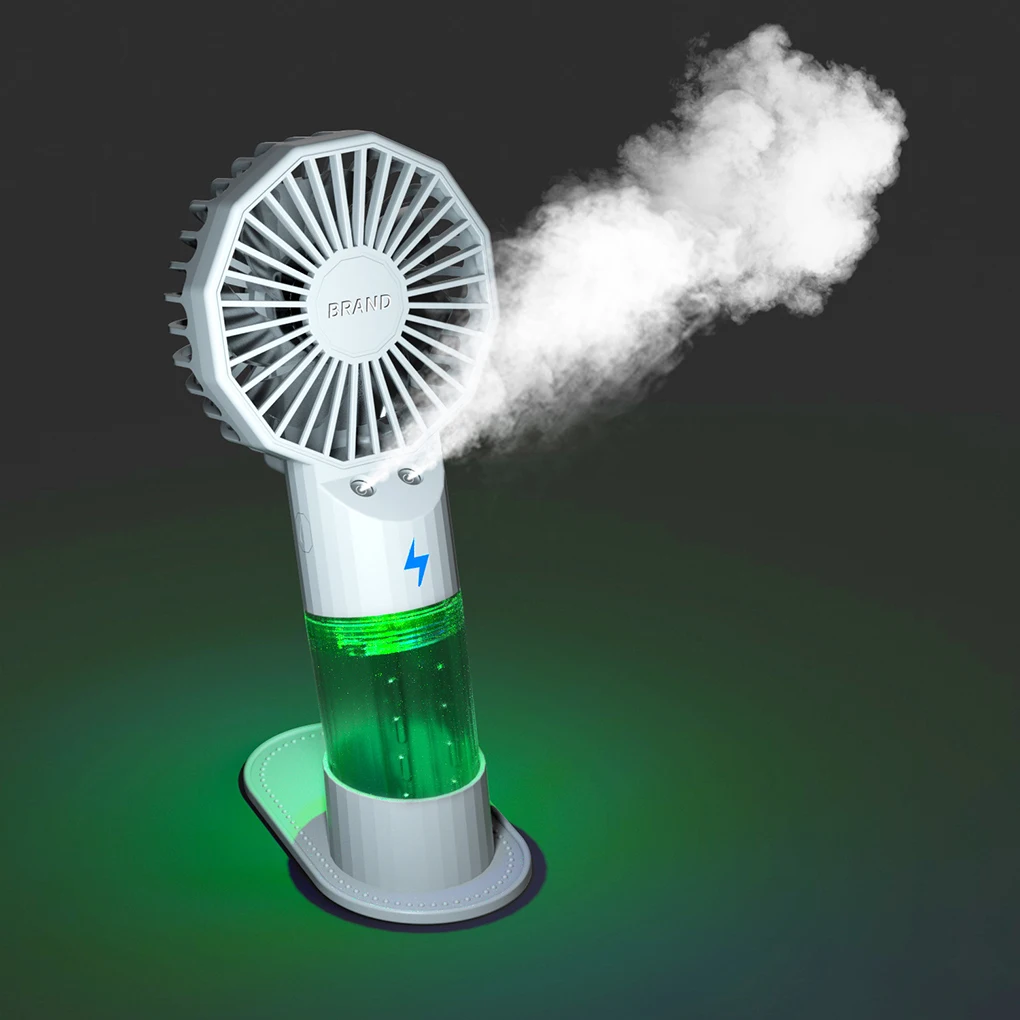 Portable Mini Fan Hand-Held Humidification Spray Small Fan Dormitory USB Charging Outdoor Cooling Water Replenishment Spray Fan
