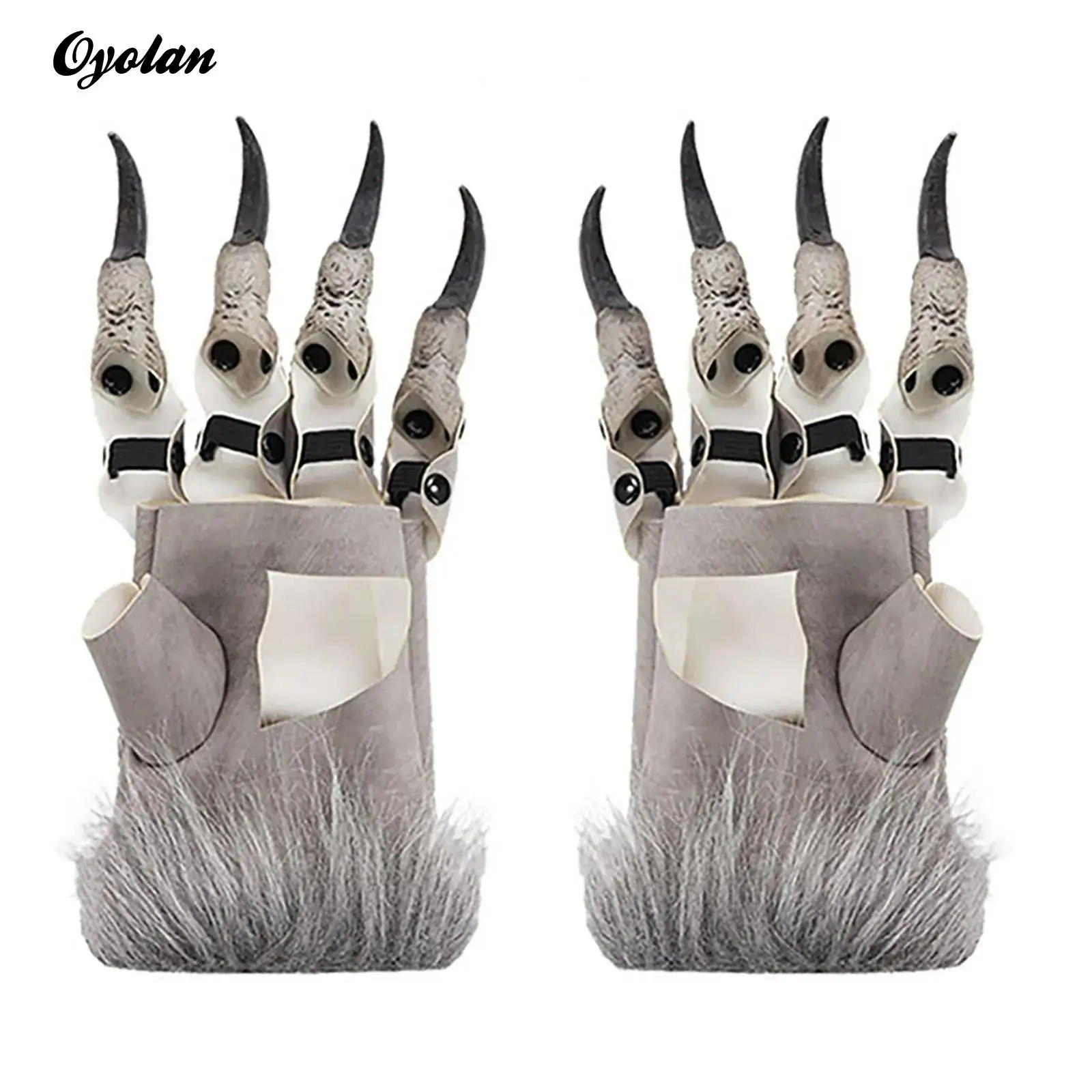 

Mens Womens Dragon Claw Gloves Ghost Horror Scary Gloves Halloween Cosplay Carnival Party Costume Props Favors Accessories