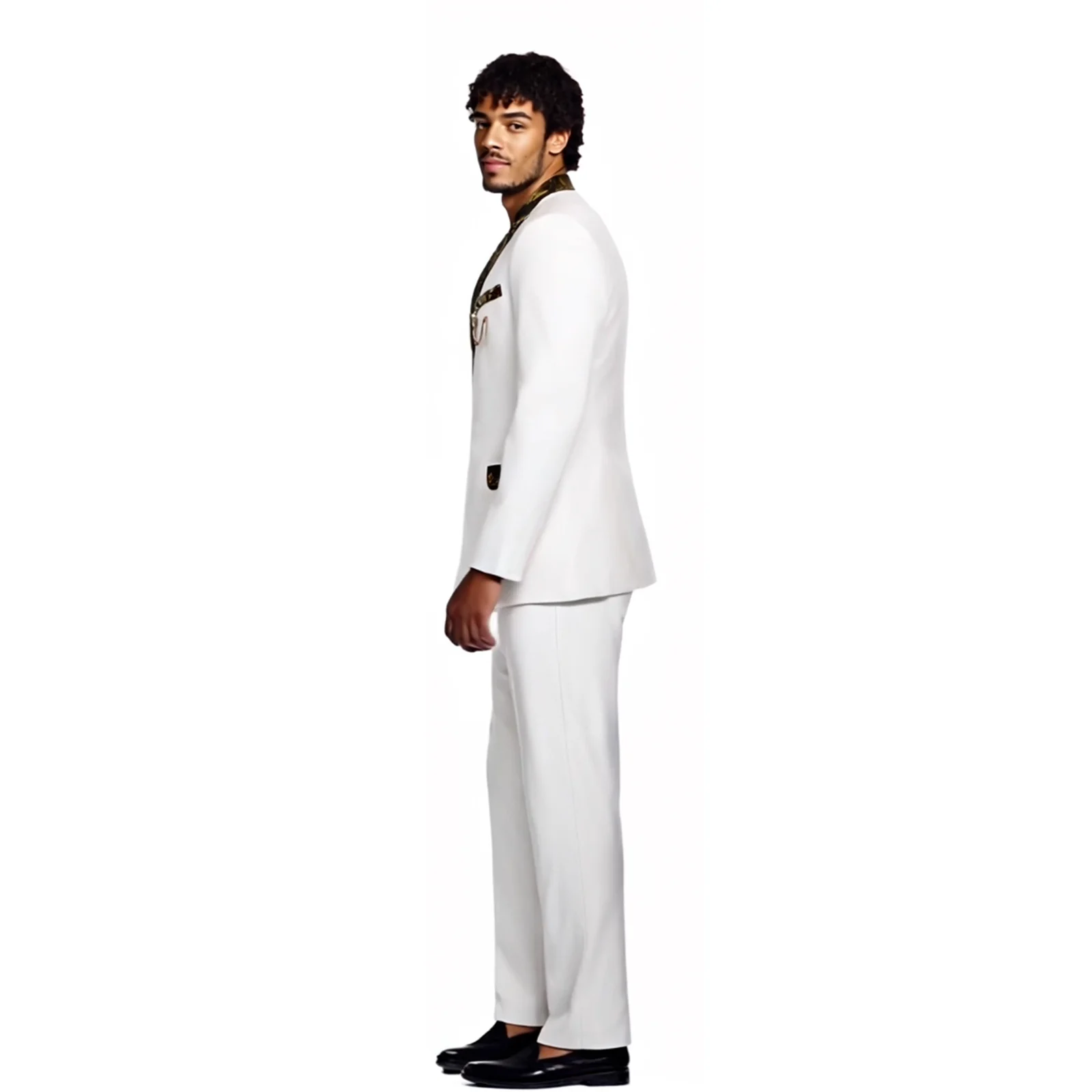 DBQ Men's Business Suit Slim Fit Two Button Blazer Jacket Pants Set Solid Wedding Dress Jacket and Trousers Set BD168