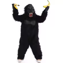 Adult Kids Gorilla Cosplay Costume Halloween Men's Realistic Ferocious Chimpanzees Cosplay Suits Animal Jumpsuit - AliExpress 200000532