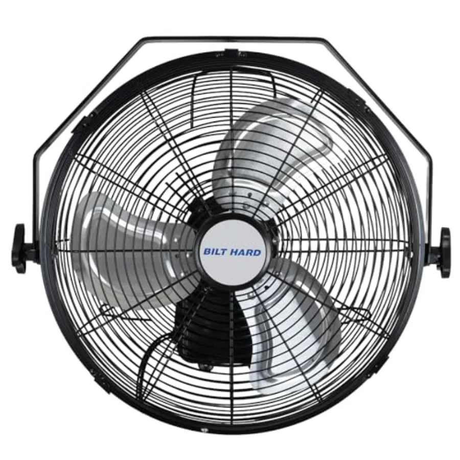 3000 CFM 14 in. Outdoor Wall Mount Fan, 3-Speed Waterproof Wall Fan Industrial Grade High Velocity Outdoor Fans for Patio, Comm
