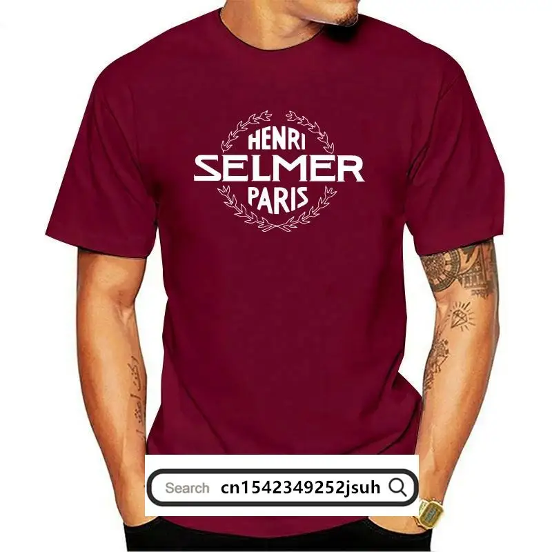 

YM New Henri Selmer Paris Saxophone Men Black T Shirt
