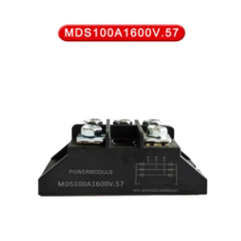 MDS100-16 75A 90A 100A 25A 15A 30A 40A 50A 75A  90A Three-phase Rectifier Module  AC/DC module 60A 1600V  3-Phase Diode Bridge