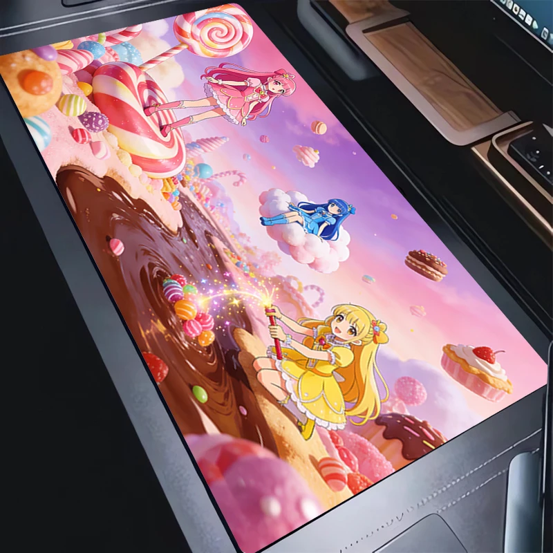 

Коврик для мыши 90x40 см Pretty Cure girl, XXL, для ноутбука, геймерский, для клавиатуры, нескользящий, резиновый, для компьютера, настольный коврик, геймерский коврик для мыши